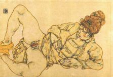 egon-schiele-reclined-female-nude-1916