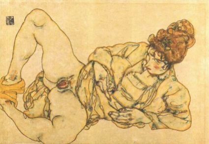 egon-schiele-reclined-female-nude-1916
