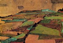 Egon+Schiele+-+Field+Landscape+(Kreuzberg+near+Krumau)+